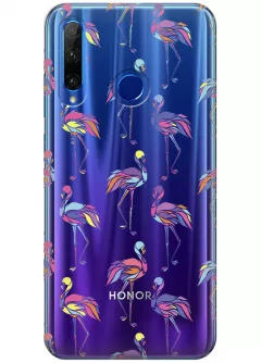 Чехол для Huawei Honor 20 Lite - Экзотические птицы