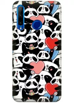 Чехол для Huawei Honor 20 Lite - Милые панды