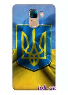 Чехол для Huawei Honor 7 - Флаг и Герб Украины