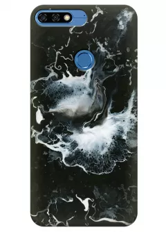 Чехол для Huawei Honor 7A Pro - Всплеск мрамора