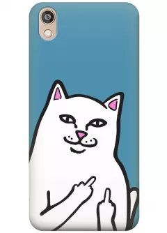 Чехол для Huawei Honor 8S - Кот с факами