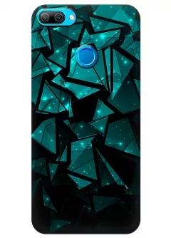 Чехол для Huawei Honor 9i - Зелёная геометрия