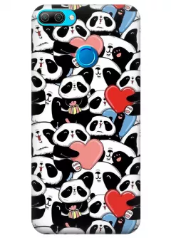 Чехол для Huawei Honor 9i - Милые панды