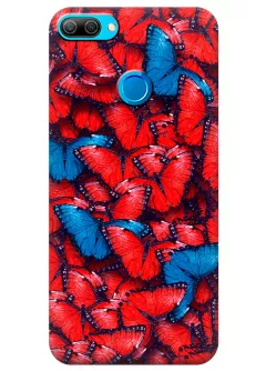 Чехол для Huawei Honor 9i - Красные бабочки