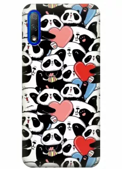 Чехол для Huawei Honor 9X - Милые панды