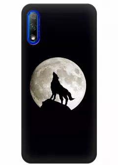 Чехол для Huawei Honor 9X - Воющий волк