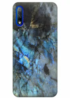 Чехол для Huawei Honor 9X - Синий мрамор