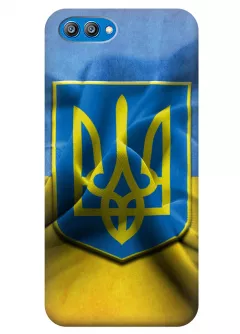 Чехол для Huawei Honor V10 - Флаг и Герб Украины