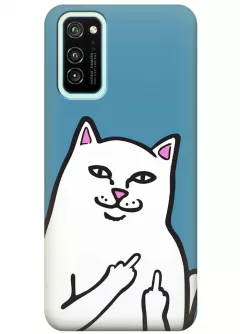 Чехол для Huawei Honor V30 Pro - Кот с факами