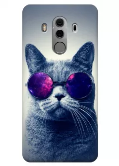 Чехол для Huawei Mate 10 Pro - Кот в очках