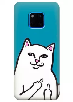 Чехол для Huawei Mate 20 Pro - Кот с факами