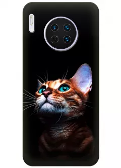 Чехол для Huawei Mate 30 - Зеленоглазый котик
