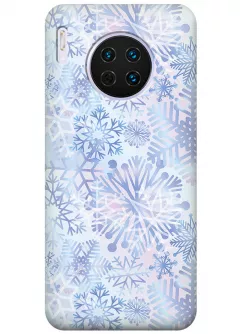 Чехол для Huawei Mate 30 5G - Снежинки