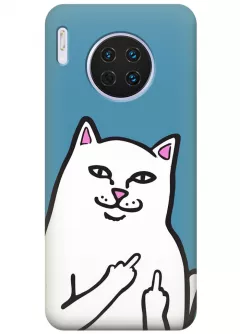 Чехол для Huawei Mate 30 5G - Кот с факами