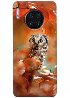 Чехол для Huawei Mate 30 Pro - Осенняя сова