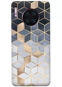Чехол для Huawei Mate 30 Pro - Темная геометрия