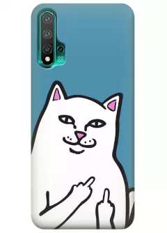 Чехол для Huawei Nova 5 Pro - Кот с факами