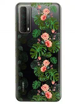 Чехол для Huawei P Smart 2021 - Тропические листья