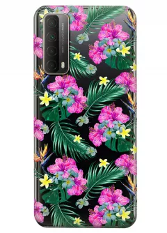 Чехол для Huawei P Smart 2021 - Тропические цветы