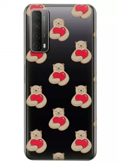 Чехол для Huawei P Smart 2021 - Влюбленные медведи