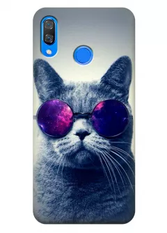 Чехол для Huawei P Smart Plus - Кот в очках