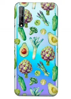 Прозрачный чехол для Huawei P Smart S - Полезная еда