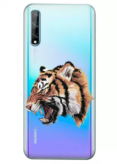 Прозрачный чехол для Huawei P Smart S - Тигр
