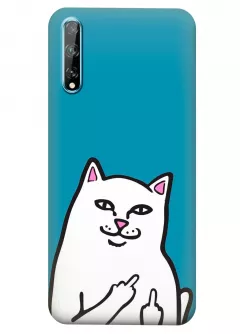 Чехол для Huawei Y8p - Кот с факами