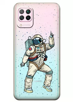 Прозрачный чехол Huawei P40 Lite - Веселый космонавт