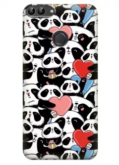 Чехол для Huawei P Smart - Милые панды