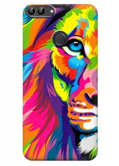 Чехол для Huawei P Smart - Красочный лев