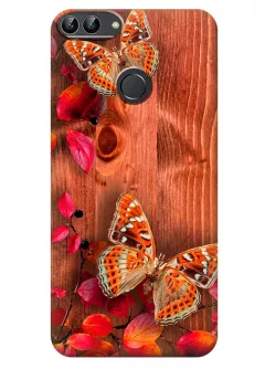 Чехол для Huawei P Smart - Бабочки на дереве