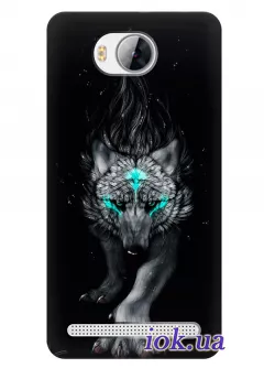 Чехол для Huawei Y3II (Y3 2) - Волк