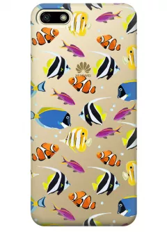 Чехол для Huawei Honor 7A - Bright fish
