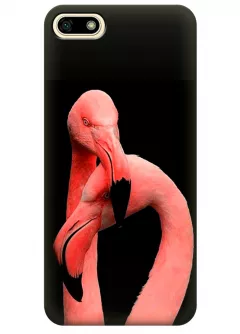 Чехол для Huawei Honor 7S - Пара фламинго
