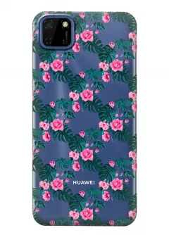 Чехол прозрачный для Huawei Y5p - Цветочная лиана