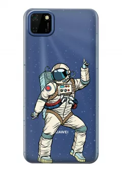Чехол прозрачный для Huawei Y5p - Веселый космонавт