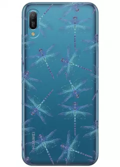 Чехол для Huawei Y6 2019 - Голубые стрекозы