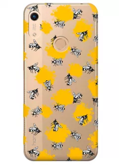 Прозрачный чехол на Huawei Y6s - Пчелы