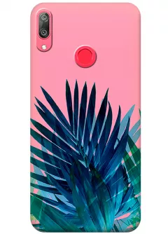 Чехол для Huawei Y7 (2019) - Тропические листья
