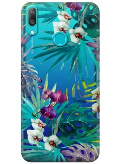 Чехол для Huawei Y7 (2019) - Тропические цветы