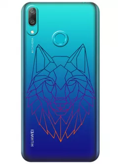 Чехол для Huawei Y7 (2019) - Волк