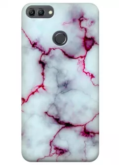 Чехол для Huawei Y9 (2018) - Розовый мрамор