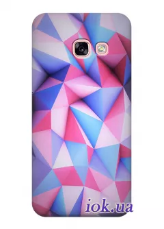 Чехол для Galaxy A5 2017 - Розово голубая абстракция