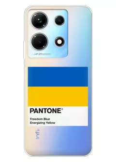 Чехол для Infinix Note 30 с пантоном Украины - Pantone Ukraine