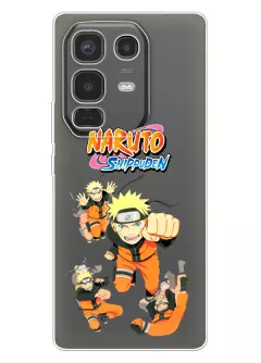 Чехол для Infinix Note 50 4G из прозрачного силикона - Naruto Shippuden Attack