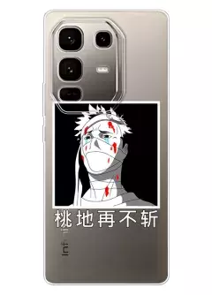Бампер для Infinix Note 50 Pro Plus 5G - Наруто Забуза Момочи, силикон прозрачный