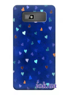 Чехол для HTC Desire 600 - Цветная любовь 