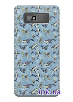 Чехол для HTC Desire 600 - Акулы 