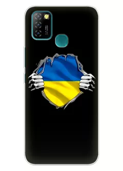 Чехол на Infinix Hot 10 Lite для сильного духом народа Украины